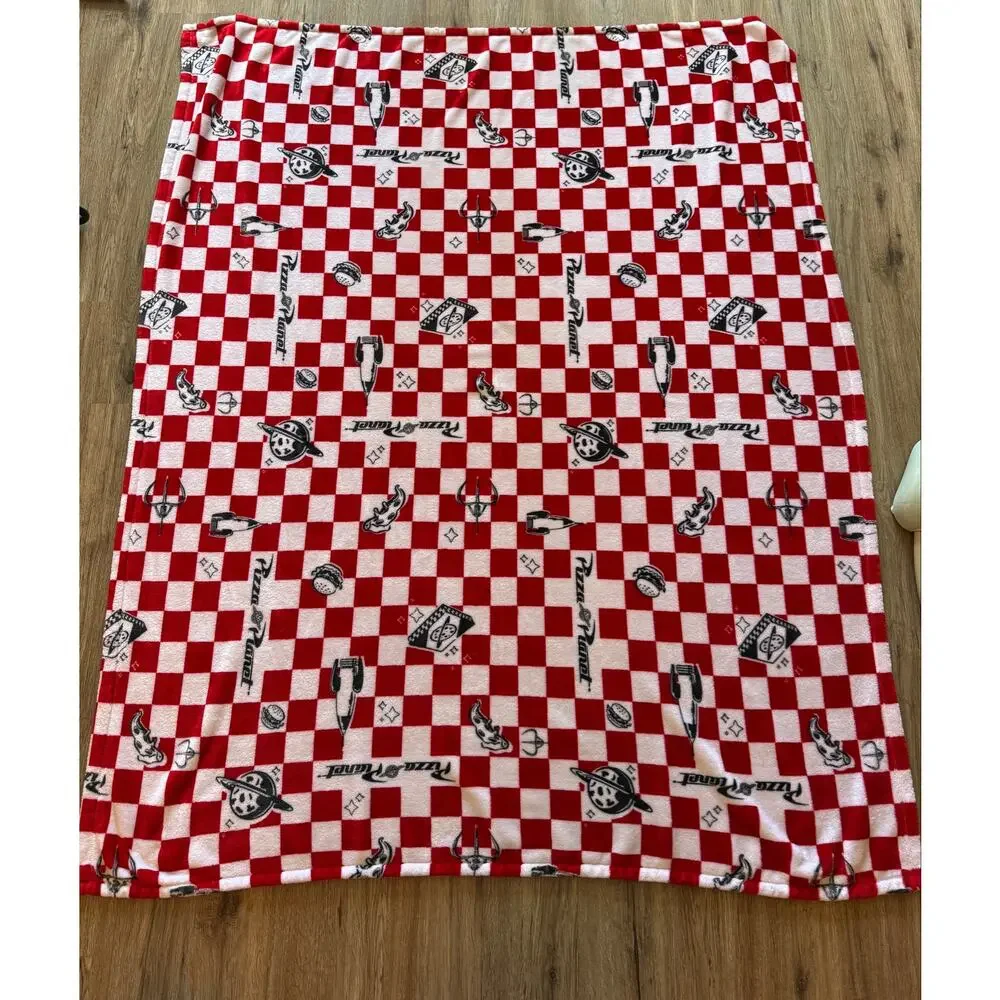 Disney Pizza Planet Soft  Plush Throw The Big One